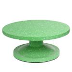Поворотный стол для торта 30 см зеленое напыление