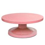 Поворотный стол для торта 30 см розовое напыление