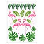 Фламинго-тропики вафельная картинка