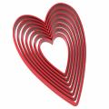 Набор вырубок для пряников Сердца вытянутые от 4 до 10 см (3D) фото