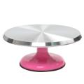 Поворотный стол для торта металл 30 см (цветная ножка) (фото 1 из 6)
