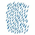 Дождь фоновый трафарет для пряников 17,5*12,5 см (TR-2) фото