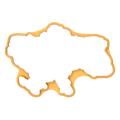 Торт-Карта Украины вырубка для коржа 18,8*28 см (3D) фото