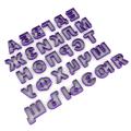 Алфавит русский вырубка для мастики 3,5 см (3D) фото