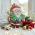 Дед Мороз с елкой и подарками вырубка с трафаретом 13*10 см (TR-2) (фото 2 из 4)