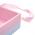 Коробка с ручками из ленты 21*21*7 см Розово-Голубая (фото 4 из 4)