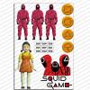 Игра в Кальмара Squid Game 1 вафельная картинка