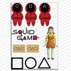 Игра в Кальмара Squid Game 2 вафельная картинка