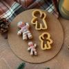 Пряникові чоловічки міні вирубки для пряників 5,5 і 4 см 2 шт (3D)