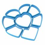 Набор вырубок для пряников Сердце (из 8 частей) 11*11 см (3D)