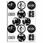 Капкейки-6 см ACDC 1 вафельная картинка фото