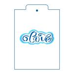 Надпись love 2 вырубка с трафаретом 10*4,5 см (TR-2)