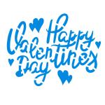 Трафарет Happy Valentines day-1 11*8.5 см (TR-2)