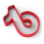 Вырубка для пряников Тик Ток 1 7*6 см (3D)