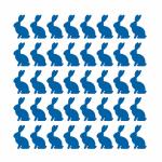 Трафарет Фон Кролики-1 13*13 см (TR-2)
