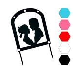 Пара винтаж топпер для торта 15 см (3D)