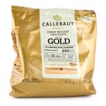 Шоколад Callebaut белый с карамелью Gold 30.4% 0,4кг фото