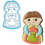 Школьник с рюкзачком вырубка с трафаретом 11*7 см (TR-2) (фото 1 из 3)