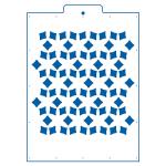 Цветы трафарет для торта 18,5*18,5 см (TR-4) фото