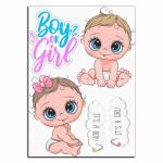 Boy or Girl гендер пати 4 вафельная картинка
