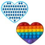 Pop It сердце вырубка с трафаретом 11*13,8 см (TR-2) (фото 1 из 2)