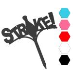 Strike топпер для торта 6*14 см (3D) фото