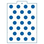 Конфетти 2,5 см трафарет для торта 24*17 см (TR-4)