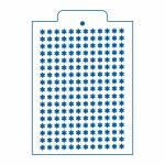Снежинки 0,7 см  фоновый трафарет для пряника (TR-2)