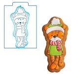 Тильда Тигренок вырубка с трафаретом 18*8 см (TR-2)