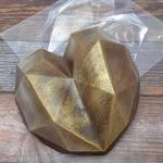 Сердце граненое 18*18,5 см молд для шоколада пластик