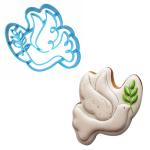Вырубка для пряников Голубь мира 8*6,6 см (3D)