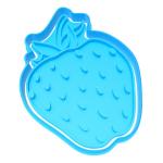 Вырубка для пряников с оттиском Клубника 9,5*7,3 см (3D)