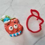 Вырубка для пряников Яблоко 9*8 см (3D)