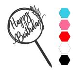 Happy Birthday топпер для торта 11*9,5 см (3D) фото