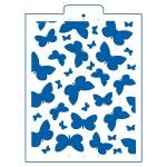 Бабочки трафарет для торта 23*18 см (TR-4)