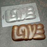 LOVE большая молд для шоколада пластик 15*8 см VD-00134 (фото 1 из 2)