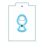 Чаша для причастия вырубка с трафаретом 8*4,4 см (TR-2) фото