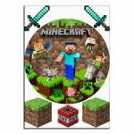 Minecraft 10 вафельная картинка фото