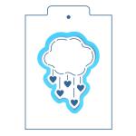 Облачко вырубка с трафаретом 11,5*8,4 см (TR-2)
