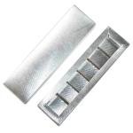 Коробка для 6 конфет длинная 240*65*25 мм Металл (фото 1 из 2)