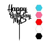Happy Birthday топпер для торта 11,7*14 см (3D) фото