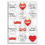 LOVE 3 вафельная картинка фото