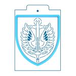 Шеврон Меч вырубка с трафаретом 14*12 см (TR-2) фото