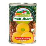 Ананас кольцами Долина желаний 580 мл фото