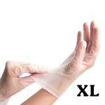 Перчатки (2 шт) виниловые Прозрачные размер XL