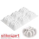 Silikomart CLOUD 120 Форма силиконовая 71*71 H34 мм (6*120 мл) (фото 1 из 8)