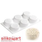 Silikomart NEVE 110 Форма силиконовая Снег D70 H30 мм (6*110 мл) (фото 1 из 7)