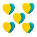 Декор шоколадный Сердце Украины (5 шт)