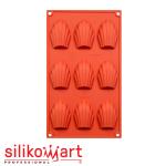 Silikomart SF032 Форма силиконовая Madeleines (мадлен) 68*45 H17 мм (9*30 мл) (фото 1 из 6)