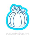 Тыква 10 вырубка с трафаретом 7*5,7 см (TR-2)